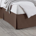 Nestl Dark Brown Twin XL Bed Skirt - Twin XL Size Bed Skirt 14 Inch Drop - Brushed Microfiber Bed Skirts - Hotel Quality Pleated Bed Skirt - Shrinkage & Fade Resistant