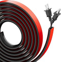 Cord Hider for Wall Mounted TV, 118" Cable Cover for 2-3 Cables with Side Open, Flexible Silicone Wire Raceway Management,Self-Adhesive Cord Organizer,Wire Concealer Channel, Black