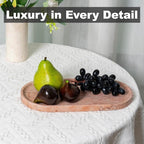 Koville Norway Natural Marble Tray, 12"x6" Vanity Decorative Tray for Countertop, Catchall Tray for Perfume, Candles, Jewelry Dish