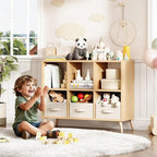 6 Cube Storage Organizer, Wood Bookcase