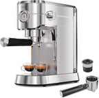 Gevi 20 Bar Espresso Machine for home,Compatible with Nespresso Pods&Ground