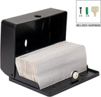 Mind Reader Paper Towel Dispenser, Tri-Fold Towel Holder, Restroom, Wall Mount, Bathroom, Black