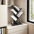 Godferyxin Book Tree Bookshelf, 5-Tier Wood Bookshelf Tree Bookcase