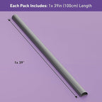D-Line Half Round Cord Hider, Patented Cable Cover, Hide TV Wall Mount Wires, Raceway for Cords, Decorative Wire Covers, Paintable, Adhesive Cable Concealer, 2in W x 1in H x 39in L, Gray