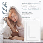 Mayfair Linen 100% Egyptian Cotton 2 Pack Queen Sheet Set - Luxury 500 Thread Count Cotton Sheets Queen Size (8 PC, Light Blue), Soft, Cooling, Sateen Weave, 16" Deep Pocket Hotel Quality Bed Sheet