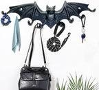 Bat Key Hooks Gothic Bat Key Rack Wall Mount Casting Iron Rustic Decorative Hooks for Keys Bag Purse Towel Umbrella Dog Leash Hooks