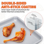 SHIKORI Non-Stick Ceramic Baking Sheet Set of 2 (Baking Sheet & Grill Net)