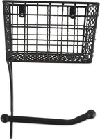 DII Rustic Farmhouse Bathroom Décor, Metal Storage, Toilet Paper Holder, Black