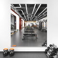 LOAAO Home Gym Mirror, 60"x25"-2 PCS Gym Mirrors for Wall, Frameless, Tempered Glass, Large Workout Mirrors for Home Gym, Dance Studio, Yoga Room, Garage Gym