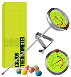 CRAFT911 Candy Thermometer with Pot Clip - Deep Fry Oil Thermometer for Frying and Candle Making (Lemon)