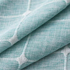 Simple Bedside Table Tassel Cover Cloth, Tablecloth Cover Towel, Suitable for Bedside Table TV Microwave Washing Machine Refrigerator Dust Cover (Blue Bars, 15.7 * 35.4 inches)