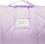 EVERYDAY KIDS Toddler Nap Mat with Removable Pillow - Born to Dance African American Ballerina - Carry Handle with Straps Closure, Rollup Design for Preschool, Daycare, Sleeping Bag - Ages 2-6 Years