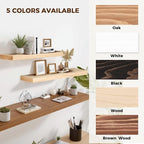 36x8x1.6 inch Floating Shelves Set of 2 – Solid Wood Rustic Wood Wall Mounted