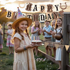 Horse Birthday Decorations,Pre-strung Horse Party Banners for Girls,Cowgirl Happy Birthday Decorations Western Horse Supplies Women