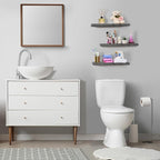 Sorbus Floating Shelves for Wall - 24" Bathroom Shelves, Wall Decor for Bedroom, Kitchen, Living Room, Home Decor & Book Storage - Mounted Floating Shelf with Invisible Brackets (Gray, 3 Pack)
