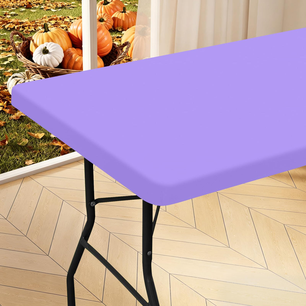 homing Rectangle Table Cloth Cover 8 Foot Elastic Fitted Tablecloth