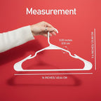 Utopia Home - Plastic Hangers 50 Pack - Space Saving Clothes Hanger - Durable and Strong Closet Organizers and Storage Makes It Ideal Stocking Stuffers or Apartment or Dorm Room Essentials (White)