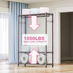 M MZG Heavy Duty Rolling Garment Rack 3 Tiers Adjustable Wire Shelving Clothes Rack with 1 Rods and Side Hooks,Storage Closet Clothing Rack Grey 15.7" D x 45.3" W x 72.4" H
