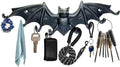 Bat Key Hooks Gothic Bat Key Rack Wall Mount Casting Iron Rustic Decorative Hooks for Keys Bag Purse Towel Umbrella Dog Leash Hooks