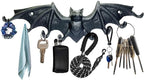 Bat Key Hooks Gothic Bat Key Rack Wall Mount Casting Iron Rustic Decorative Hooks for Keys Bag Purse Towel Umbrella Dog Leash Hooks