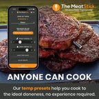 MeatStick Chef Bluetooth Wireless Meat Thermometer, 4-Sensor Slim Probe