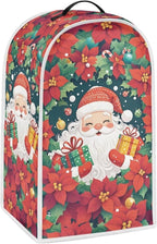 Santa Claus Blender Cover Dust Cover for Kitchen Decorative Food Processor Dust Covers with Handle Easy to Install Protection Covers for Stand Mixer Juice Machine Christmas Decoration