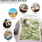 Sleeping Bag Liner,Travel Sheet & Adult Sleep Sack, Camping Sheets Travel Sleep Sack for Backpacking,Hotels & Hostels -Lightweight Single &Double Travel Sheet Camping Sheets