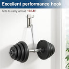 pickpiff Wall Hooks for Coat and Towel: 13LB Strong Adhesive Door Hanger Stick on, Brushed Nickel,12 Pack