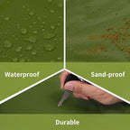 Frelaxy Pocket Picnic Blanket, Waterproof Sandproof Beach Mat, Compact Camping Tarp for Festivals, Hiking, Travel, Outdoor Recreation