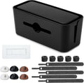 Bates- Cable Management Box, Medium, Cable Organizer Box, Cord Organizer Box, Cable Box Organizer, Cord Management Box, Cord Hider Box, Cord Box for Wires on Floor, Power Strip Cover Box Baby Proof