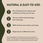 Universal Descaling Solution for Keurig, Nespresso, Breville, DeLonghi & Ninja (2 Uses) – Professional Coffee Descaler & Cleaner – Removes Limescale to Restore Flow & Temp – Odorless & Residue-Free