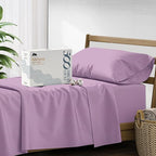 Mayfair Linen 500 Thread Count Twin XL Cotton Sheets - 3 PC Twin XL Size Bed Sheet Set Cotton (Plum), Soft, Cooling, Sateen Hotel-Quality 16" Deep Pocket Bedsheet for Hot Sleepers (Fits 18" Mattress)