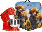Kitchen Aid Stand Mixer Covers Highland Cow Sunflower Kitchen Appliance Dust Covers Protective Compatible with 6-8 Quart Kitchen Aid Stand Mixer