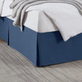 Nestl Navy Blue Bed Skirt Cal King Size - Cal King Bed Skirt 14 Inch Drop - Brushed Microfiber Bed Skirts - Hotel Quality Pleated Bed Skirt - Shrinkage & Fade Resistant