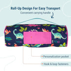Wildkin 43-inch Kids Nap Mat – Soft Microfiber Toddler Sleeping Mat with Pillow