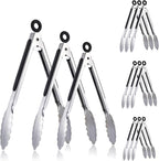 12 Pcs Serving Tongs for Cooking, Small Grill Tong