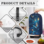 Blue Butterfly Blender Covers for Kitchen Food Processor Cover with Durable Handle, Dust Covers for Kitchen Appliances Stand Mixer or Coffee Maker Appliance Cover