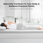 Firm Mattress Topper Queen Size 3 Inch, Cooling Gel & Bamboo Charcoal Memory Foam Mattress Topper for Back Pain Relief, Bamboo Dual-Layer Foam Bed Pad with Removable Cover
