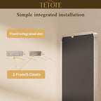 TETOTE Brushed Nickel Mirror for Bathroom 24 x 36 Metal Framed Vanity Mirror, Tempered Glass, Modern Farmhouse Wall Mounted Mirrors for Decorative(Horizontal/Vertical)
