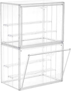 LXLXXL Acrylic Display Case for Collectibles 3 Layer Adjustable Figure Display