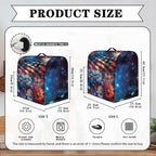 American Flag Daisy Butterfly Mixer Cover Protector, Dust Covers for 6-8 Quart Kitchen Aid Mixer, Polyester, Waterproof, Multicolor, Drawstring Closure