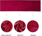 BALCONY & FALCON Velvet Table Runner 14"x118" Red Luxury Machine Washable Farmhouse Vintage Runner for Table Dining, Party, Wedding, Birthday, Easter, Thanksgiving & Christmas & Home Décor