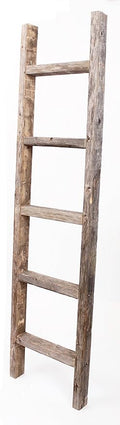 BARNWOODUSA Rustic Decorative Ladder