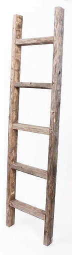 BARNWOODUSA Rustic Decorative Ladder