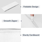 DIMJ Drawer Organizer Clothes - 20 Pack Closet Drawer Organizer Bins for Baby Clothes Storage, Fabric Dresser Organizer for Nursery Bedroom, Foldable Small Drawer Dividers for Underwear Socks