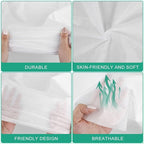 Disposable Bed Sheets 4-Pack | 16-Piece Set (87"x87" Bed Sheet, 95"x87" Quilt Cover, 20"x32" Pillow Case x2) Hotel & Travel Essentials Portable & Hygienic (Disposable Bed Sheets (4 Pack))
