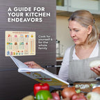 Vintage Kitchen Useful Gadgets - Cute Kitchen Conversion Chart - Easier Cooking & Baking Accessories - Gifts for Bakers
