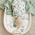 GRSSDER Stretch Ultra Soft Fitted Bassinet Sheets 3 Pack, Universal Fit for Bassinets Baby Cradle Moses Basket Oval Rectangle Mattress Safe and Snug, Stylish Watercolor Animals for Baby, Mint Green