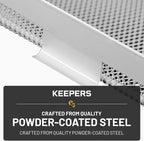 Everything Keeper - Organizer for Home, Kitchen, Bathroom, RV, Small Spaces - Storage Organizers - Compact Metal Basket - Under Cabinet Holder - Easy Install - Holds Strong - 13 x 10 x 2.5 in