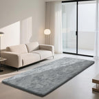 Soft Runner Rugs for Bedroom, Grey 2x8 Runners for Hallways Fluffy Rug Area Rug, Bedside Rug for Living Room Bedroom Kids Room Home Decor